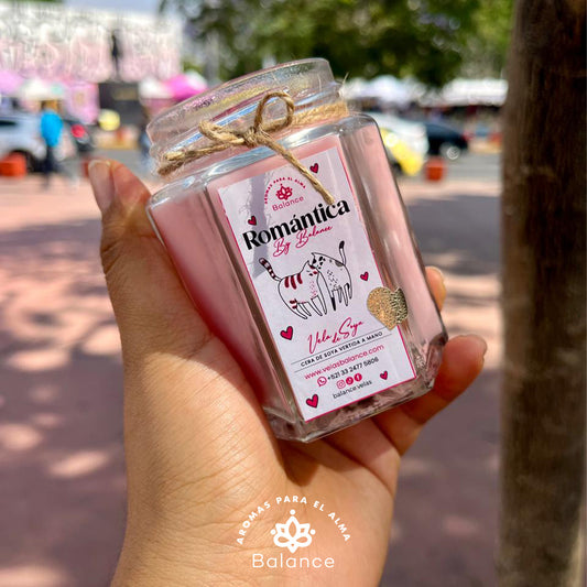 Vela de Soya 'Romántica' - Aroma a Frutos Rojos, Granada y Jazmín - 250ml